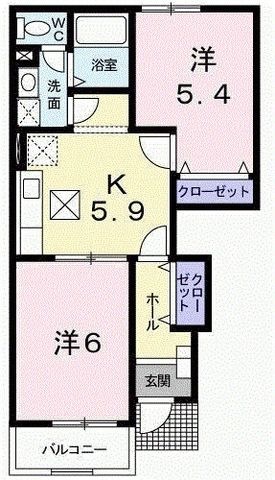 拡大写真:マルグリットⅠ 1階102の間取り