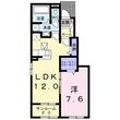 クレスト・コート Bの間取図