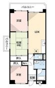 アーバンハイツ大橋の間取図