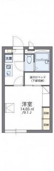 写真:レオパレスキララ 2階206の間取図