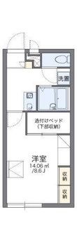 レオパレス東大浜の間取図