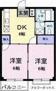 エルディム松本Cの間取図