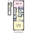 コーポフォレストⅡ Aの間取図