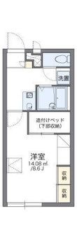 レオパレスルイーズ坂出の間取図
