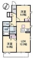 シャーメゾンジュアール S棟の間取図