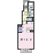 コーポフォレストⅡ Bの間取図