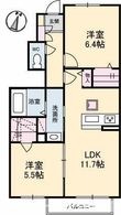 シャーメゾン響の間取図