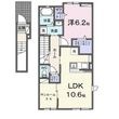 JADA House滝宮Aの間取図