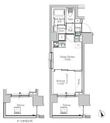 ONE ROOF RESIDENCE ASAKUSABASHの間取図