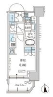 パークアクシス上野三丁目の間取図