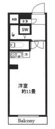 リーフハイツ西日暮里 103号室の間取図