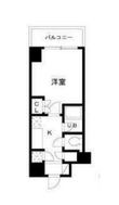 エストライフ勝どきの間取図