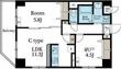 リブリ・Ueno Buildの間取図