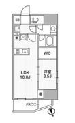 ディームス上野の間取図