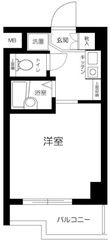 スカイコート文京小石川の間取図