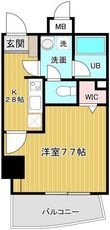 アクアコートKの間取図
