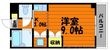 写真:サンライズブルー 2階210の間取図
