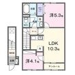 カーサヴィゴ鴨方の間取図