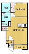 Tiara Shinkurashiki(ティアラ新倉敷)Bの間取図