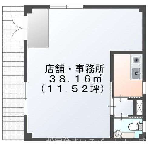 拡大写真:おもて屋ビル 1階1の間取り