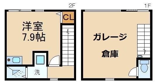 拡大写真:カルムスペース香里園 1階1の間取り