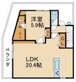 WAKABAハウス1-3の間取図