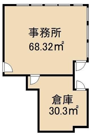 拡大写真:田中ビル 4階401の間取り