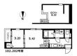 メモリアルの間取図