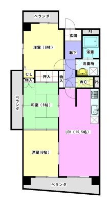 拡大写真:ヒルズ丸和 9階902の間取り