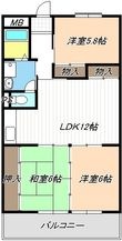 第5グランドハイツ服部の間取図