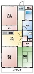 メリーメリーBの間取図
