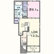クレールCの間取図
