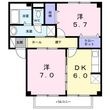 ソレア-ドAの間取図
