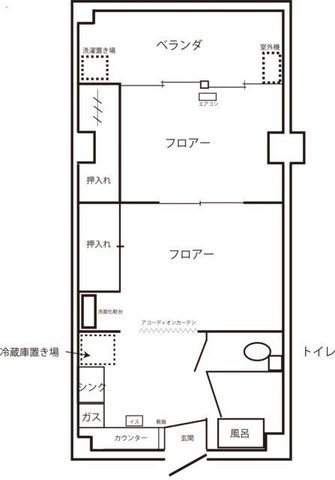 拡大写真:コーポラス井の元 3階302の間取り