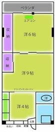 コーポラス井の元の間取図