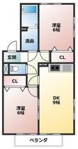 インペリアル浦里Aの間取図