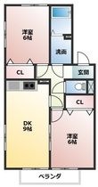 インペリアル浦里Aの間取図