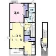 プレステージ若草の間取図