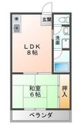 コーポ松城(P近隣にて契約可)の間取図