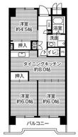 ビレッジハウス笠寺タワー1号棟の間取図