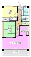 スカイコート21の間取図