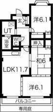 フォレストサイドK-IIIの間取図