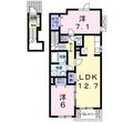 フラットツーの間取図