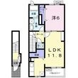 プレステージ若草の間取図