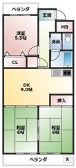 フェステ鳴海の間取図