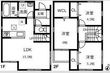 Land　court　豊明前後町の間取図