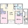 ファミーユ花栄 Bの間取図