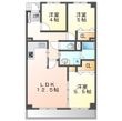 宝マンション浦里の間取図