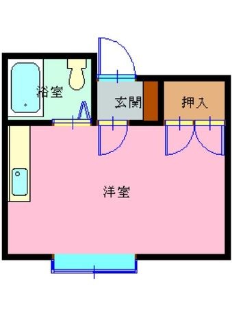拡大写真:ブルーハイム 1階6の間取り