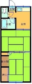 アミューズBの間取図